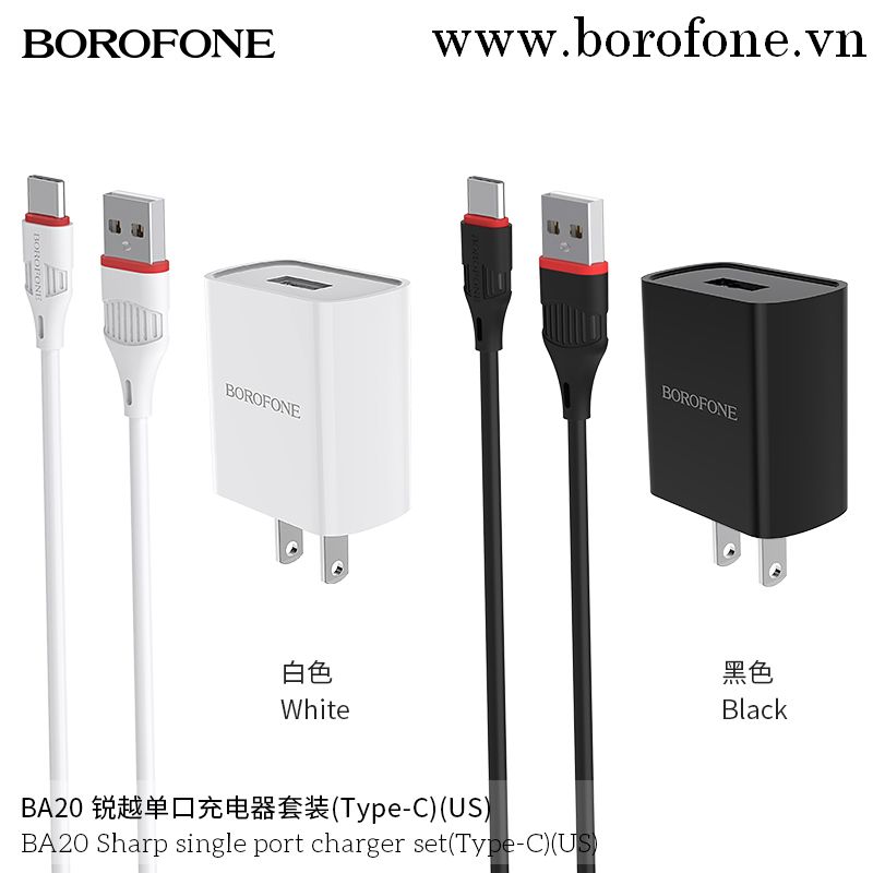 BỘ SẠC BA20 MICRO 2.1A