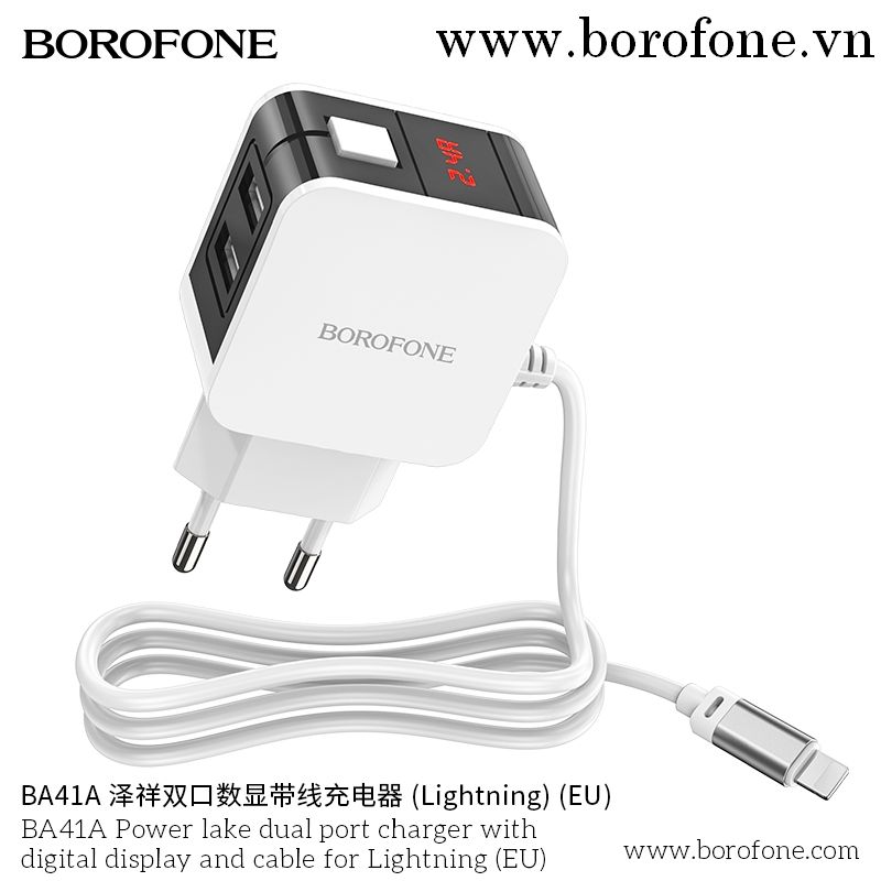 Bộ sạc BA41A có màn hình và cáp Lightning