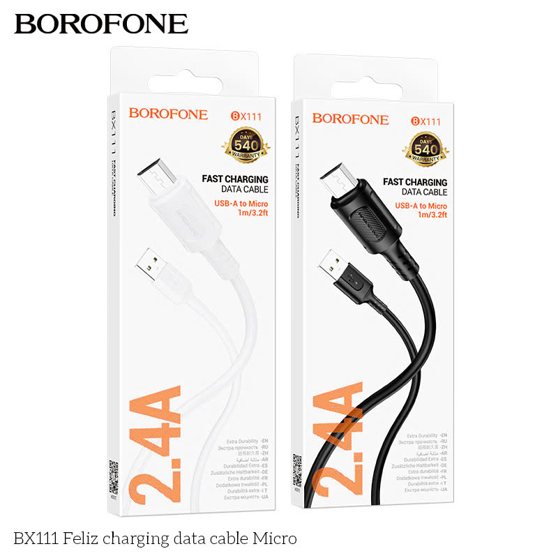 Cáp sạc Borofone BX111 Micro