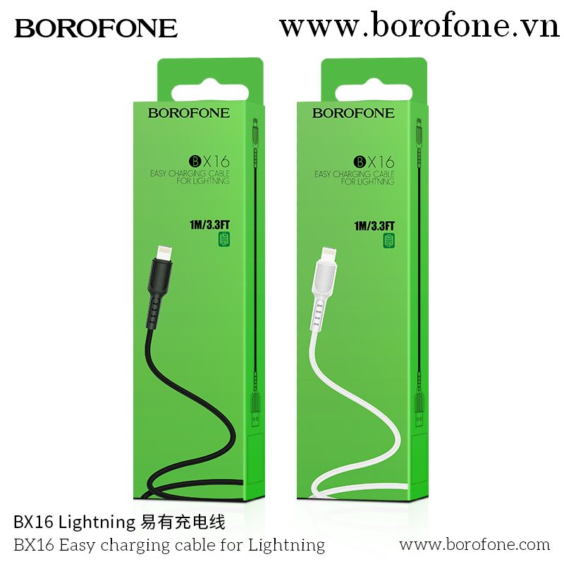 Cáp sạc Borofone Bx16 lightning