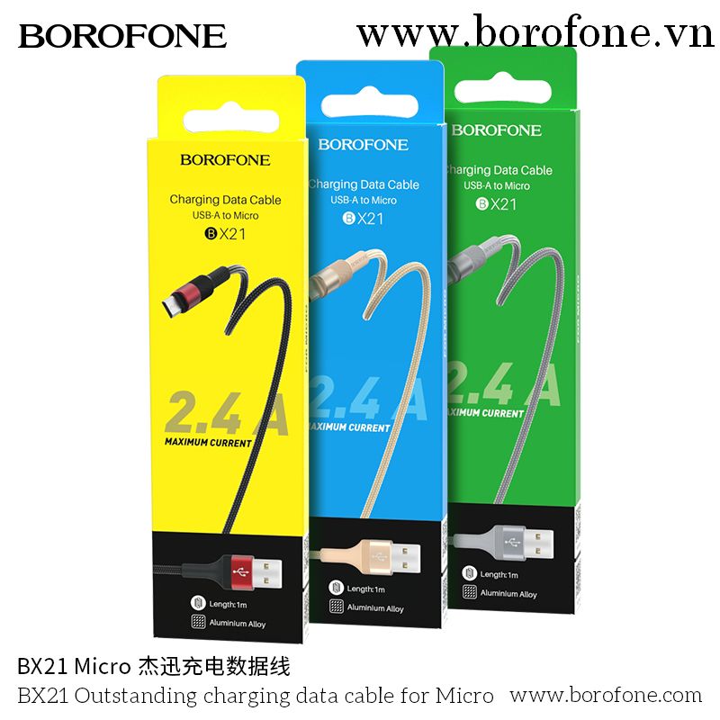 Cáp sạc Borofone BX21 Micro 1m