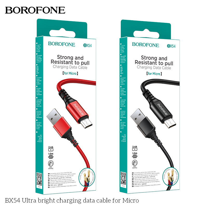 Cáp sạc Brofone BX54 Micro (đã đóng gói)