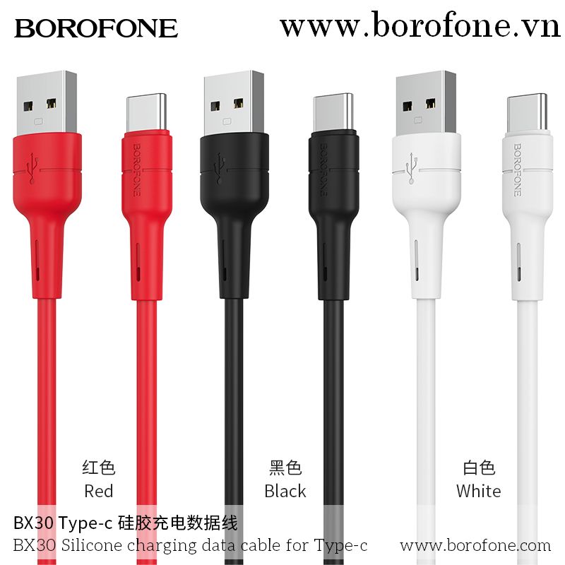 Cáp USB sang USB-C BX30 Silicone - type c