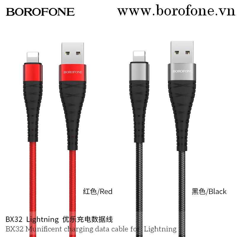 Cáp USB to Lightning BX32 Munificent