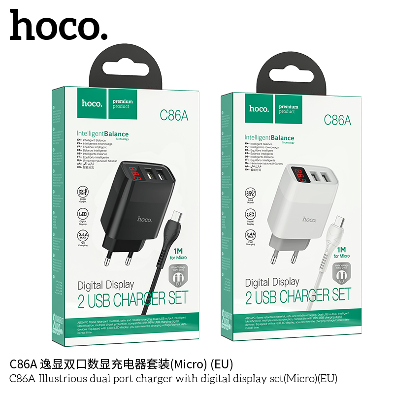 BỘ CÓC KÈM SẠC HOCO C86A MICRO