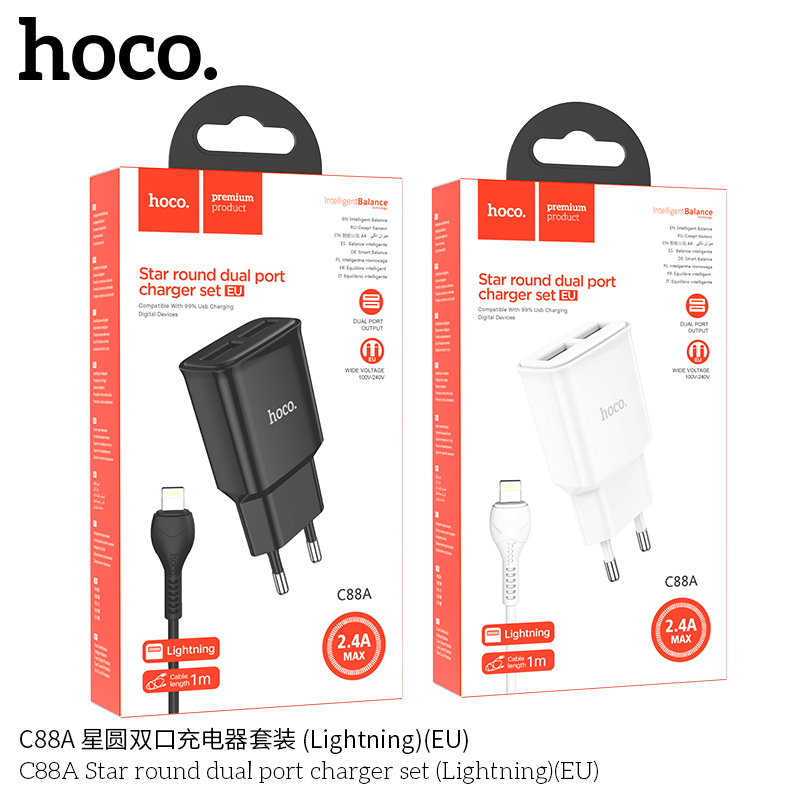 BỘ CÓC KÈM SẠC HOCO C88A IP