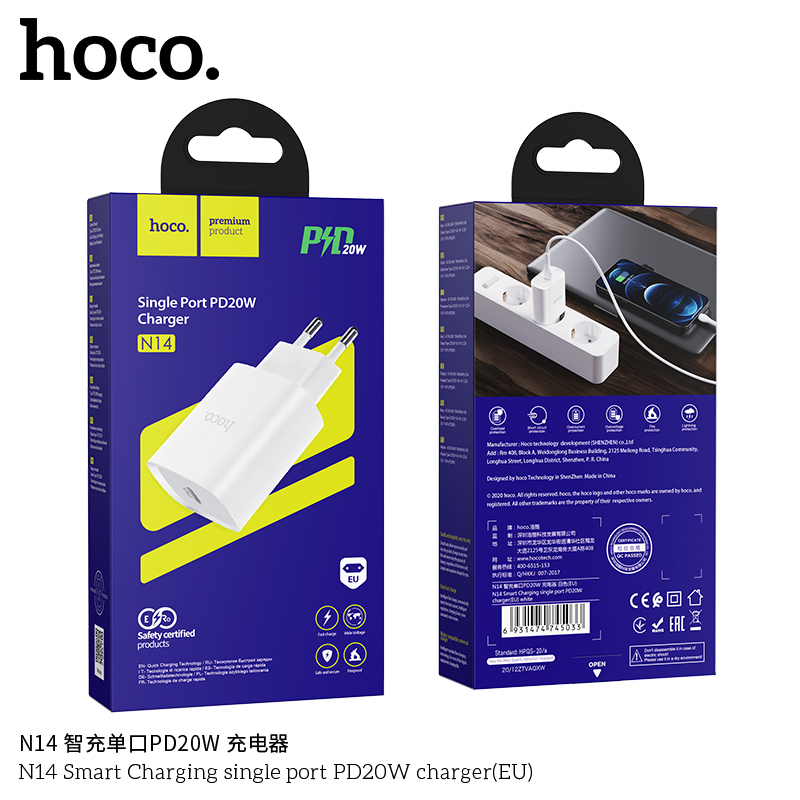 CÓC SẠC HOCO N14