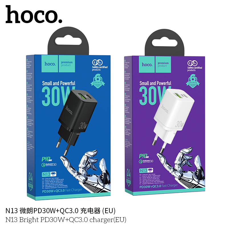 CÓC SẠC HOCO (PD30W + QC 3.0) N13