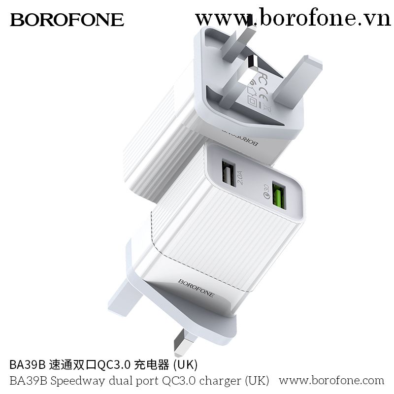 Củ Sạc Borofone BA39b – 2 Cổng