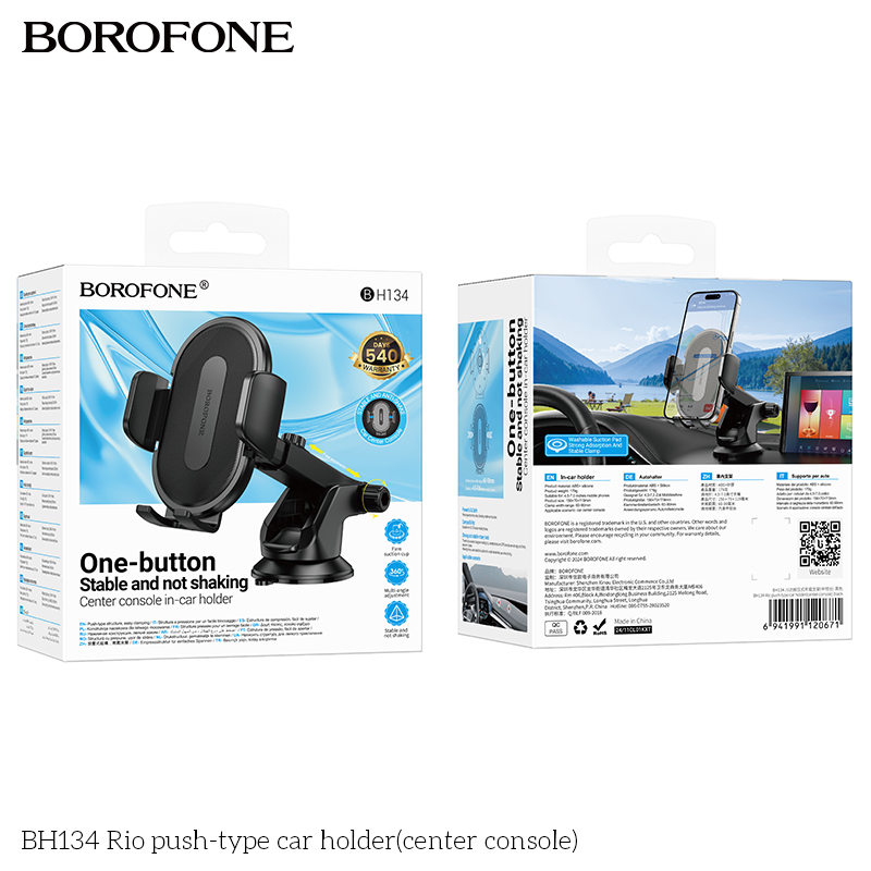 Giá đỡ đt ô tô dạng đẩy Borofone BH134