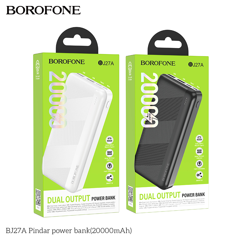 Pin dự phòng BJ27A Pindar (20000mAh)