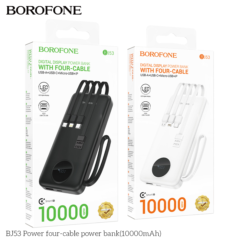 Pin dự phòng BJ53 Power 4 dây (10000mAh)