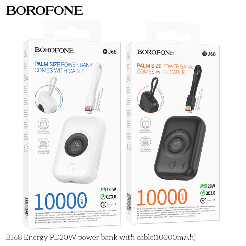 Pin dự phòng BJ68 Energy PD20W kèm cáp (10000mAh)