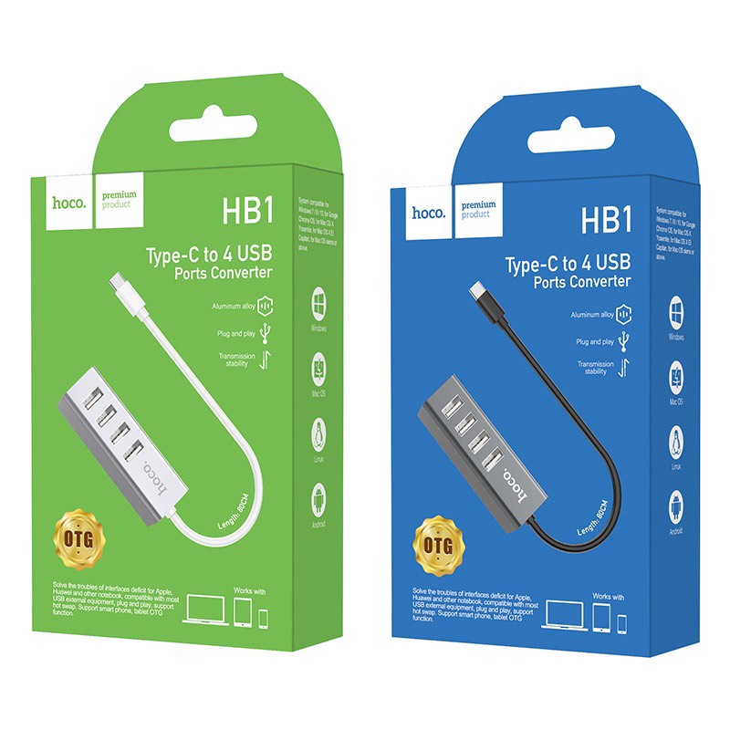 SẠC 4 CỔNG HOCO HB1 USB 2.0