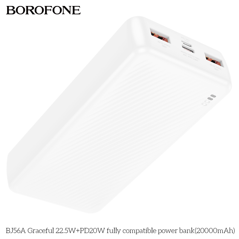 Sạc dự phòng tương thích hoàn toàn BJ56A Graceful 22,5W+PD20W (20000mAh)