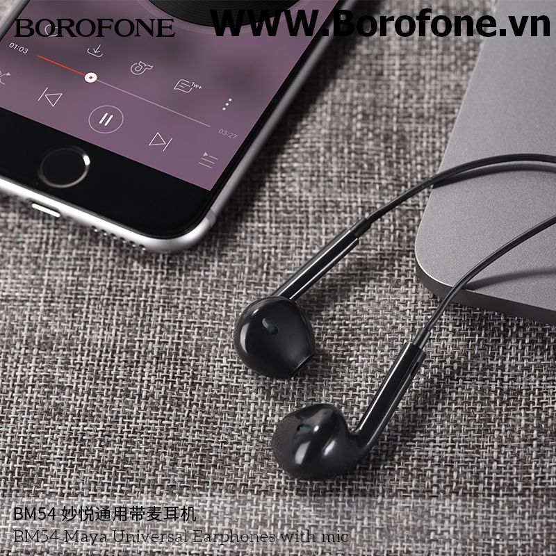 Tai nghe nhét tai có dây BM53 5.5 Borofone kèm mic