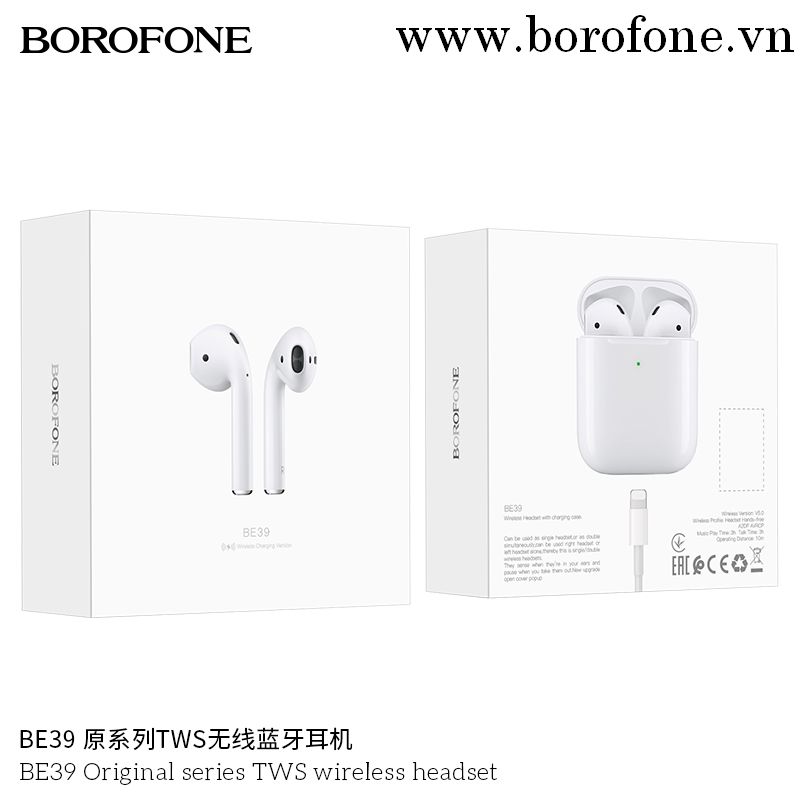 Tai nghe TWS Bluetooth 4.1 BE39 Borofone V5.0